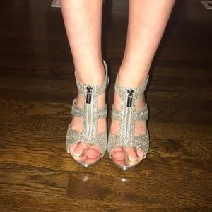 Silver Michael Kors heels